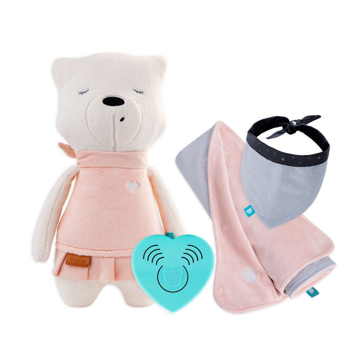 AKČNÝ SET SOPHIE MÁMA - Senzor spánku + deka UNI pink + nákrčník AKČNÝ SET SOPHIE MÁMA - Senzor spánku + deka UNI pink + nákrčník