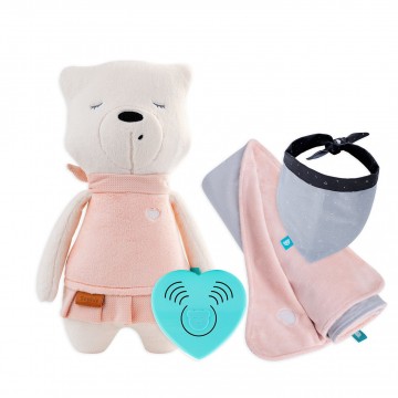 AKČNÝ SET SOPHIE MÁMA - Senzor spánku + deka UNI pink + nákrčník AKČNÝ SET SOPHIE MÁMA - Senzor spánku + deka UNI pink + nákrčník