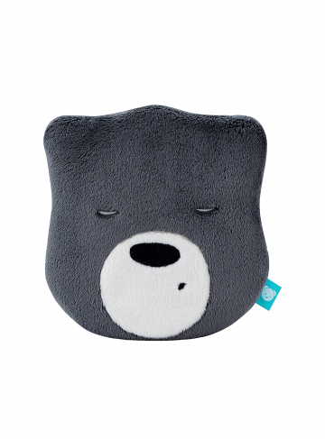 MINI MyHummy DARK GREY šumiaci medvedík hlavička MINI MyHummy DARK GREY šumiaci medvedík hlavička